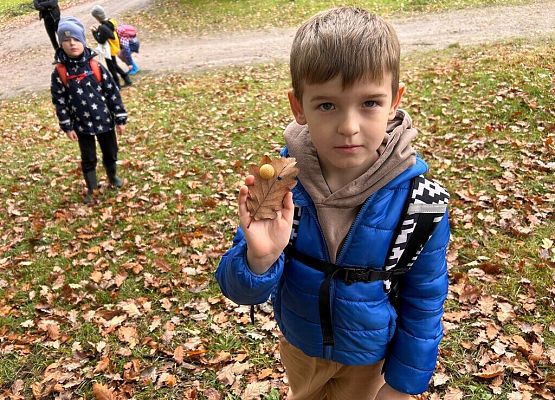 Lekcja przyrody w terenie – klasy 2a i 2b grafika