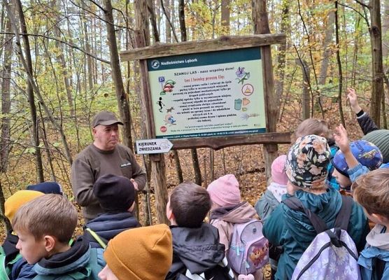 Lekcja przyrody w terenie – klasy 2a i 2b grafika