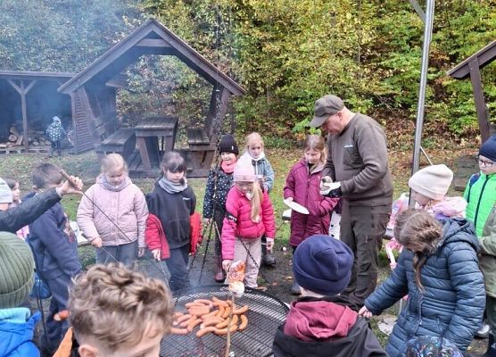 Lekcja przyrody w terenie – klasy 2a i 2b grafika