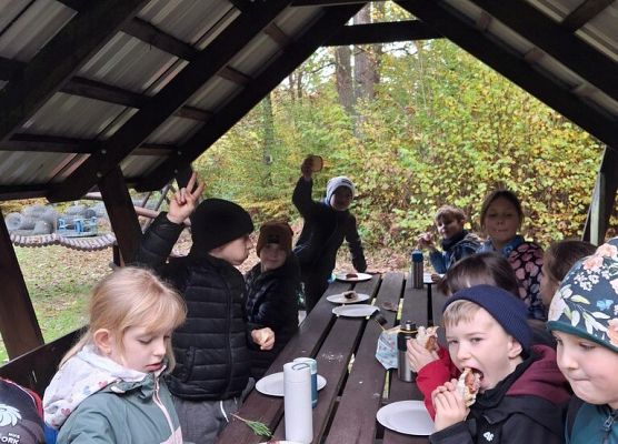 Lekcja przyrody w terenie – klasy 2a i 2b grafika