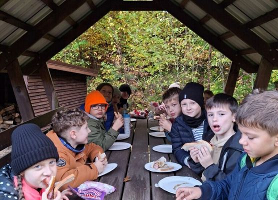 Lekcja przyrody w terenie – klasy 2a i 2b grafika