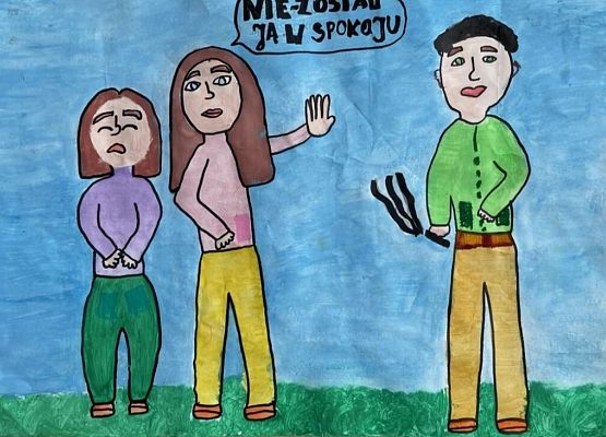 Wyniki konkursu plastycznego „Mój świat bez przemocy” grafika