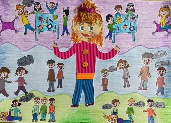 Wyniki konkursu plastycznego „Mój świat bez przemocy” grafika