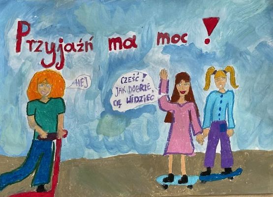 Wyniki konkursu plastycznego „Mój świat bez przemocy” grafika