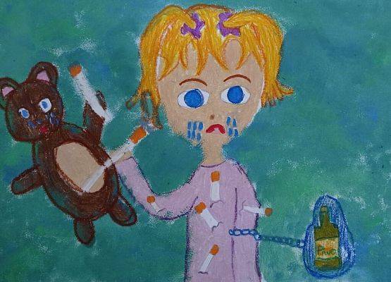 Nagrody w konkursie plastycznym: „STOP uzależnieniom” grafika