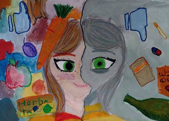 Nagrody w konkursie plastycznym: „STOP uzależnieniom” grafika