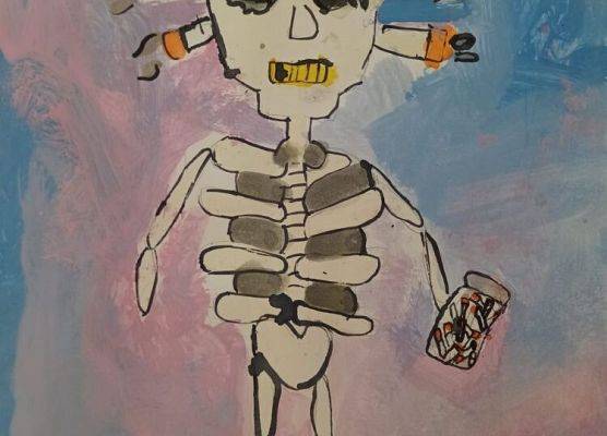 Nagrody w konkursie plastycznym: „STOP uzależnieniom” grafika