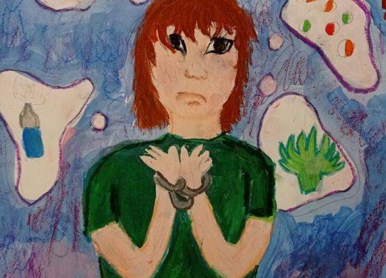 Nagrody w konkursie plastycznym: „STOP uzależnieniom” grafika