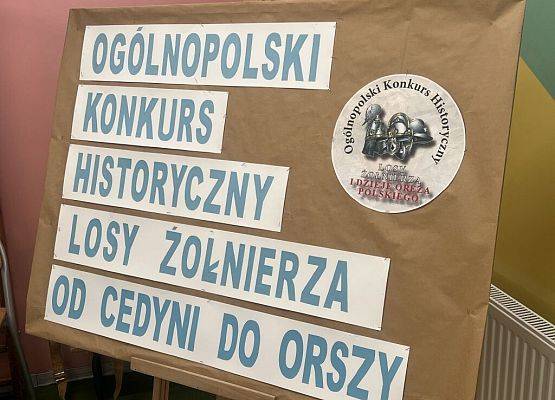 Etap wojewódzki Ogólnopolskiego Konkursu Historycznego ,,Od Cedyni do Orszy” grafika