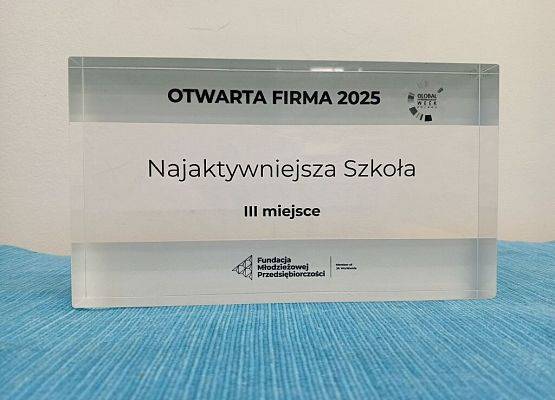 III miejsce w Ogólnopolskim Konkursie na Najaktywniejszą Szkołę grafika