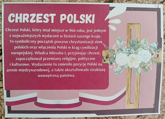 Rocznica chrztu Polski grafika